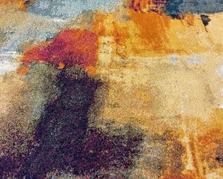 A close look at the beautiful colors in the rug