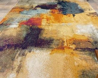 Rug #6 The most beautiful rug, color Multi with white, size 8ft 6" x 11ft 6" made by Bashian