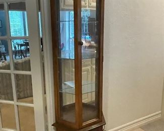 Vintage lighted display cabinet