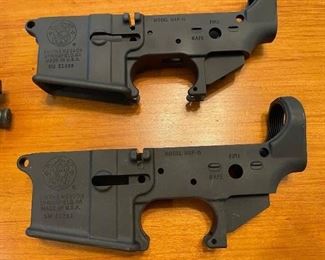 Close up of the S&W lower receivers