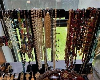Lots of costume necklaces