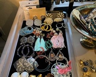Lots of costume earrings