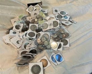 We have a nice coin collection in this sale including over 90 Silver Dollars! 