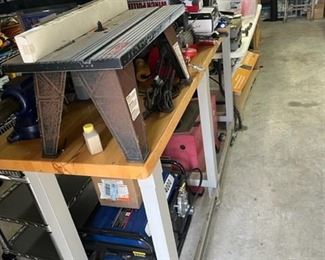 Here's a nice heavy duty shop table. 