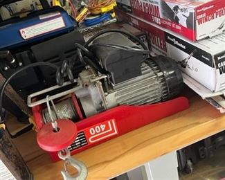 A like new electric winch