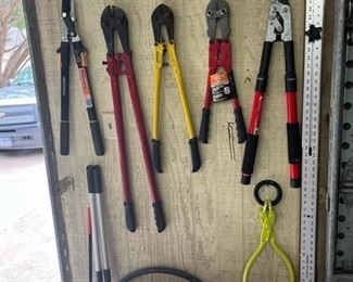 Bolt cutters and tree trimmers