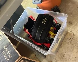Climbing harness and other gear