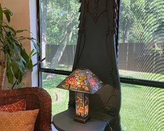 Wonderful turquoise painted furniture piece, this piece would make a great entrance or accent piece