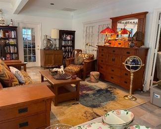 Looking across the sun room!