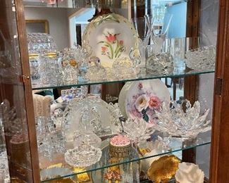 A close look at the glass and china