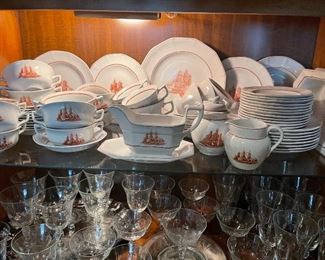 Another look at the china and vintage stemware 