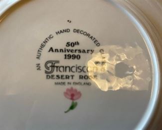 50th Anniversary English Franciscan markings
