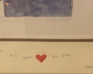 Artist signed by Debbie Kingston