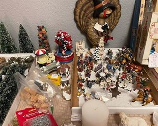 Lots of people and animals for the lighted houses