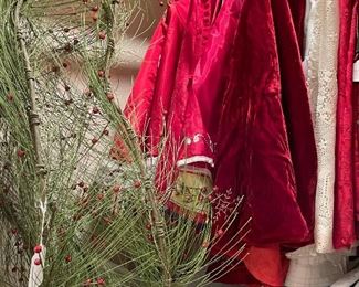 Wonderful green garlands with lights