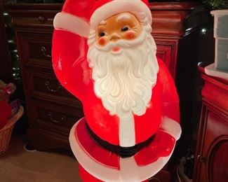 Vintage lighted Santa