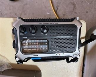 Kaito Emergency radio - batteries - hand crank - solar.