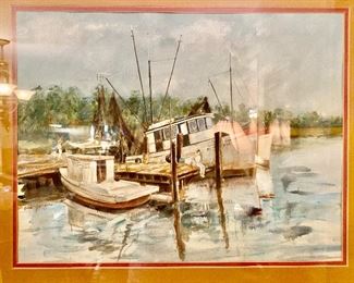 An original Edna Janssen watercolor