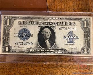 1923 $1 Horse Blanket Note