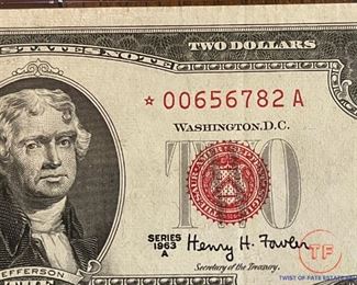STAR Red Seal $2 Bill