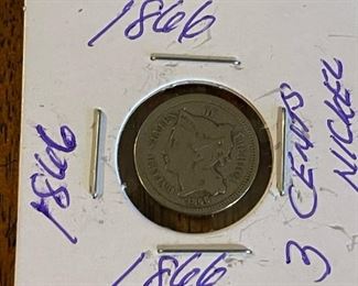 1866 3 Cent Nickel