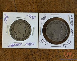 Barber SILVER Half Dollars