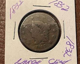 1832 Liberty Head Large Cent