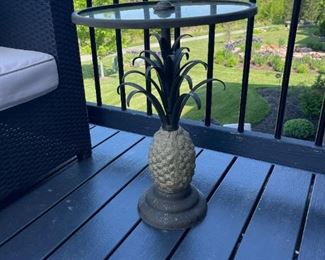 Outdoor Pineapple Side Table