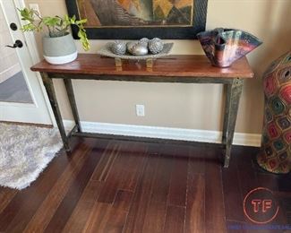 Custom Made Industrial Style Sofa Table