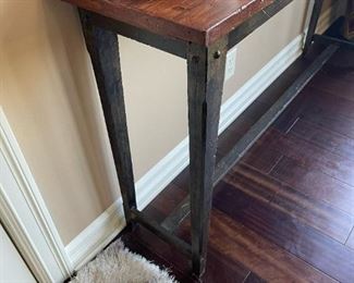 Custom Made Industrial Style Sofa Table