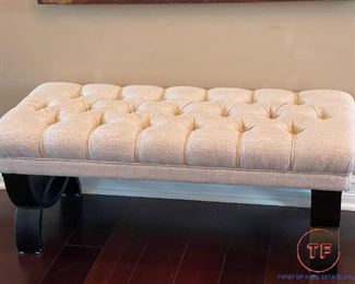 Noble House Furnishings Tufted Bench