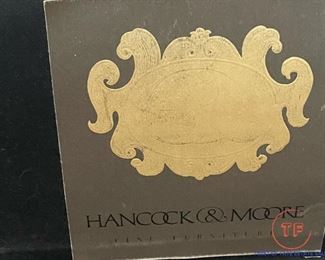 HANCOCK & MOORE Leather Tufted Chair and Ottoman