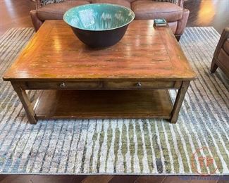 HOOKER Distressed Coffee Table with Drawers