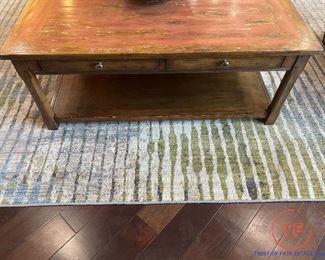 HOOKER Distressed Coffee Table with Drawers