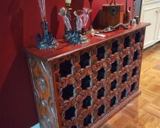 Hand carved cabinet