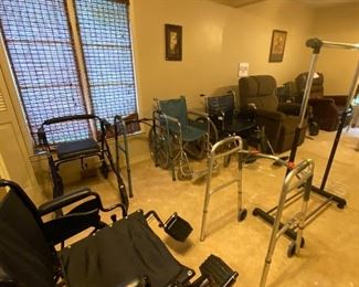 Medical equipment still available reduced prices … new lift chair, wheelchairs walkers 