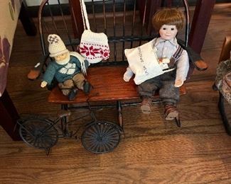 Doll Bench & Dolls