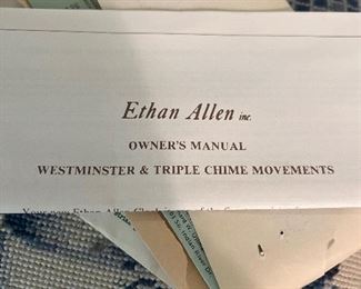 Ethan Allen Westminster & Triple Chime Movements