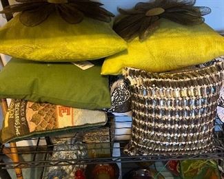 Pillow and decorative glass