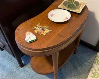 Kidney Shaped End Table