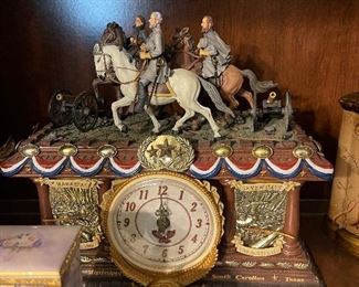 Civil War Mantle Clock