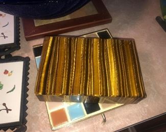 Tigers eye jewelry box 