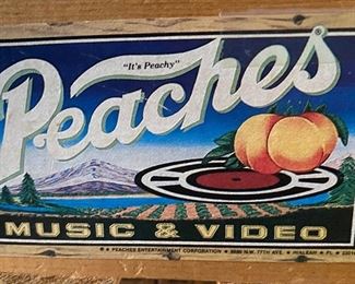 Vintage Peach Crate