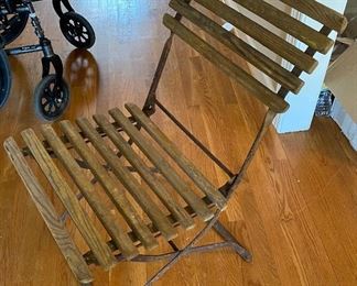 Cast Iron & Wood Chair