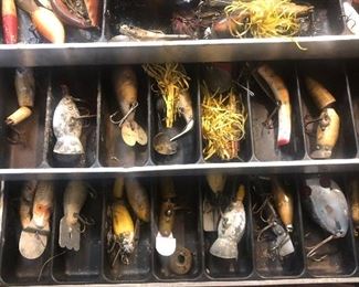 Tackle Box full of fishing lures etc