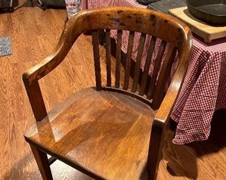 Oak office chair