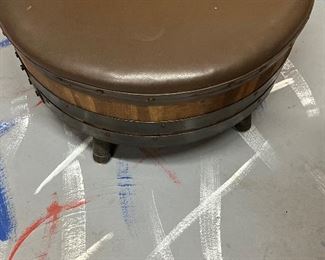 Barrel footstool 