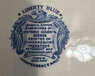 Liberty blue dish mark 