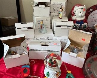 Disney Ornaments in box 