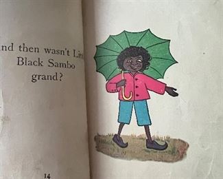 1900’s little black Sambo book open
